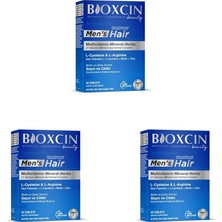 Men's Hair Tablet – L-Arginin, Cüce Palmiye, L-Karnitin, Biotin ve Çinko Içeren Erkeklere Öze