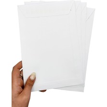 Zarf A5 Boyutunda Beyaz Torba Zarf 17X25 cm - 50 Adet