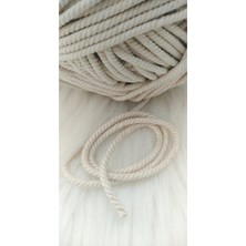 3 Büküm Makrome Pamuk Halat Ip 5 mm (1 Kg)