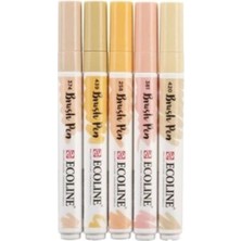 Ecoline Brush Pen 5'li Set, Beige Pink, Fırça Kalem
