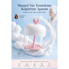 Manuel Yüz Temizleme Köpürtme Aparatı Pratik Cilt Bakım Köpük Yapıcı Mikser Şeffaf Pompa H