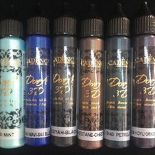 Tr 3D Boncuk Boya 6 Lı Set 4 / Boyutlu Boya 25 ml x 6 Adet Çok Renkli Tek Ebat