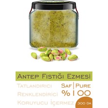 Tr %100 Saf Antep Fıstığı Ezmesi Şeker Ilavesiz Bi Kavanoz 330 Cc. Cam Kavanozda Antep Fıstı