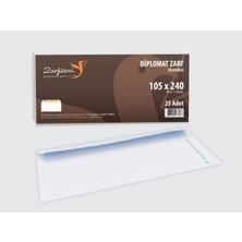 Diplomat Zarf Düz 10,5X24 cm 90 Gram 1.hamur 25 Adet