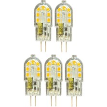 Osaka 12V 3W Sarı Işık 3000K G4 Duylu LED Kapsül Ampul, 5 Adet