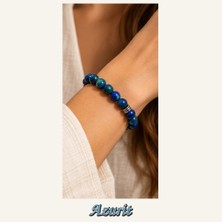 Kassaba Jewel Azurit Taşı Bileklik – 8 Mm, Unisex, Elastik