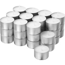 Glımma Tealight Mum, Beyaz Beyaz 6 Saat