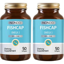 Tr Nondo Fishcap Balık Yağı Omega 3 Epa Dha 1000 Mg 50 Yumuşak Jelatin Softgel Kapsül (2 Paketi