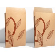 Tr No1 25'li Floral Seri Kargo Zarfı Kraft 23X35X10 cm