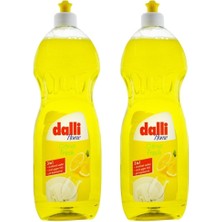 Dalli Home Limonlu Sıvı Bulaşık Deterjanı, 3'ü 1 Arada, 1 Lt, 2'li Set