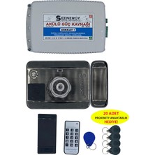 Tr SE-0638 Anahtarsız Giriş Kapı Kilidi Sürgü Kapı Kilidi Akülü Elektronik Ev Apartman Kapı