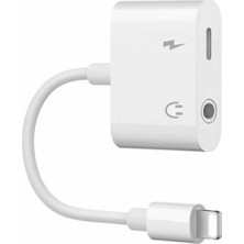 Concord 2 In 1 Lightning To 3.5mm Aux Kulaklık ve Şarj Dönüştürücü Adaptör Kablo