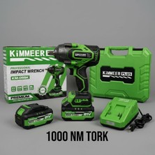 Tr 1000 Nm Yüksek Tork Somun Sıkma Makinesi, Profesyonel Kömürsüz Şarjlı, 21V Çift Akülü,