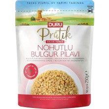 Pratik Hazır Yemek – Nohutlu Bulgur Pilavı 250G, Doğal ve Katkısız | Hızlı Hazırlık, Besl