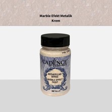 Marble Efekt Metalik Krem Akrilik Boya, 90ML
