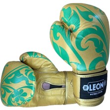 Leon Flower Deri Kick Boks ve Muay Thai Eldiveni Altın Sarısı