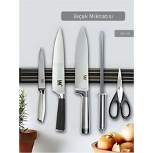 Bıçak Mıknatısı Askısı 46 cm Kalın Duvar Standı Çelik Bıçak Tutucu