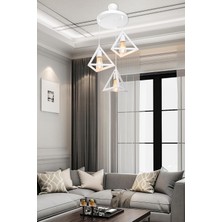 Ag Lightdesign Beyaz Sarkıt Avize Yatak Odası Salon Mutfak Koridor Lamba 25 AGNM59