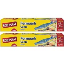Fermuarlı Çanta Büyük Boy, 10'lu, 27 x 28 Cm, x 2 Paket