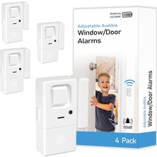 Ayarlanabilir Hacimli Kapı Pencere Alarmı (4 Paket)