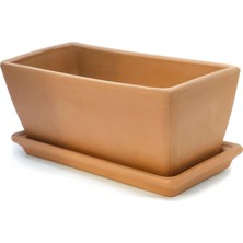Cassetta Garda 32 cm Toprak Saksı Terracota