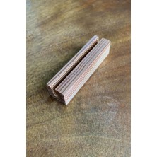 Ahşap Takvim Stantı Ahşap Masa Üstü Kart Tutucu Ahşap Stant 12 cm
