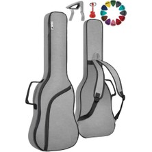 Elc-40 Case Elektro Gitar Çantası Gigbag Su Geçirmez Kalın Kılıf (Capo Hediye)