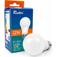 Tr 3 Adet Rutter 12 Watt LED Lamba E27 Duy Için (Gün Işığı)
