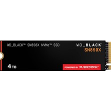 Tr Wd_black SN850X Nvme SSD 4 Tb Dahili SSD (Oyun Depolama, Pcıe Gen4 Teknolojisi, 7.300 Mb/s Okuma,