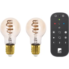 Tr 110312 E27-LED-A60 Ampul 2X4,9W Amber 2200-6500K 360 Lümen 2'li Paket