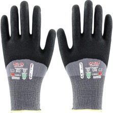 Tr Dayanıklı Ultra Grip Nitril Kaplı Iş Eldiveni 9 L Beden Kaymaz Sanayi Tipi Usta Güvenlik Ko