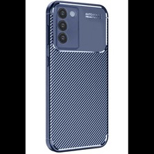Vivo V30 Lite 4g Kılıf Auto Focus Karbon Kapak - Lacivert