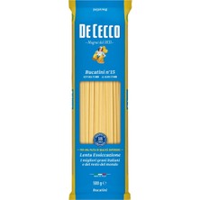 De Cecco Bucatini Makarna 500 G - Ince Uzun Form, Sosları Hapseden Lezzet
