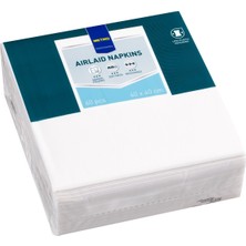 Metro Professıonal Airlaid Peçete 40*40CM 60 Adet Beyaz 3'li Ekonomik Paket - 3 Adet