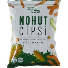 Rolling Pops Nohut Cipsi 56 G Süt Mısır - Bitkisel Protein ve Lif Kaynağı 3'li Ekonomik Paket - 3 Adet