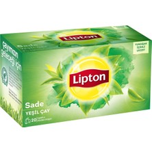Lipton Yeşil Çay 20'li Sade Poşet Çay 395G