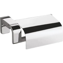 Tema Premium Krom Banyo Kapaklı Wc Kağıtlık Tuvalet Kağıtlığı