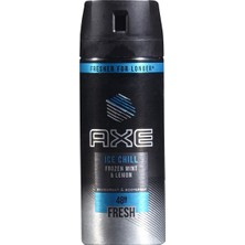 Axe Deodorant Ice Chill 150 ml - 48 Saat Ferahlık ve Odunsu Koku 6'li Avantaj Paketi - 6 Adet