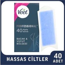 Professional Ağda Bandı Hassas Ciltler Için Bacak & Vücut Bölgesi 40 Adet