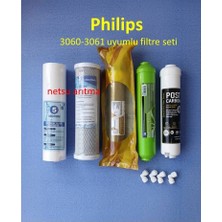 Netsu- Philips Aut 3060-3061 Uyumlu/Muadil Filtresi, 5'li Su Arıtma Filtre seti