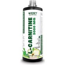 L-Karnitin (L-Carnitine) 2000 Mg 1000 ml 33 Servis Yeşil Elma Aromalı