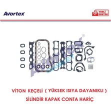 Takım Conta Marea Doblo Palio Siena Albea Marea Bravo 1 Brava Stilo Viton Keçeli 1,6 16V 71748292 Avortex 3000S