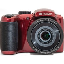 Tr Kodak Pıxpro Astro Zoom AZ255 Dijital Fotoğraf Makinesi -16MP, 25X Optik Zoom, 3 Inç LCD Ekran, 1080P Full Hd Video (Kırmızı)