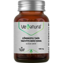 Venatura Çörekotu Yağı 1000 Mg 60 Yumuşak Kapsül Soğuk Sıkım Türkiye Menşeli Takviye Edici Gıda