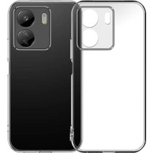 Lopard Xiaomi Poco C65 Telefon Kılıfı Anti Shock Silikon Renksiz Kapak Kamera Korumalı Darbe Korumalı