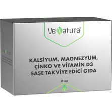 Venatura Kalsiyum, Magnezyum, Çinko Ve Vitamin D3 30 Saşe