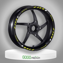 Gogo Premium Florasan Sarı Dominar Uyumlu Baskı 1 Set Jant Şeridi