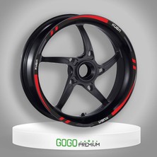 Gogo Premium Kuba Uyumlu Kırmızı Reflektör 1 Set Jant Şeridi