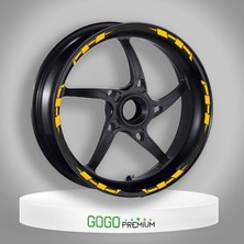 Gogo Premium Sarı Iı Reflektör Baskı Honda Pcx Uyumlu 1 Set Jant Şeridi