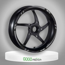 Gogo Premium Rks Uyumlu Nardo Gri Reflektör 1 Set Jant Şeridi